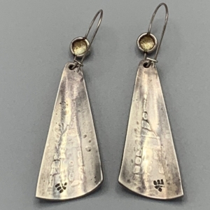 21166 Bernard Dawahoya Hopi Overlay Earrings back