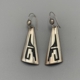 21166 Bernard Dawahoya Hopi Overlay Earrings