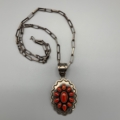Nav Coral Pend with chain