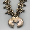 Zuni Historic Squashblossom Necklace Back close
