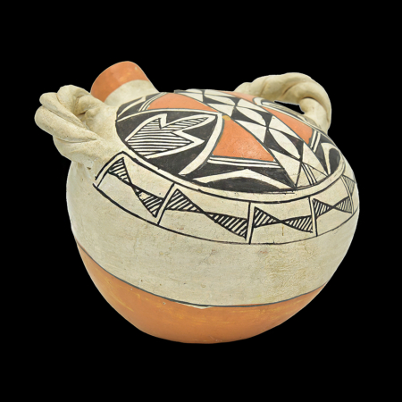 Acoma pottery canteen 3070 3