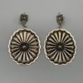 Navajo Oversized Concha Earrings, worn by Lainey Wilson