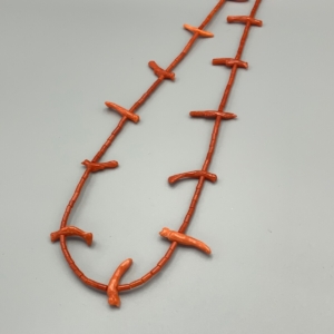 coral necklace 3 detail