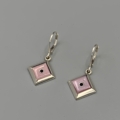 veronica benally navajo pink mussel shell earrings