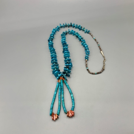 turquoise jacklas tab necklace 1 front